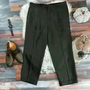 Woolmark 100% Pure Wool Brown Dress Pants | Men’s Tailored Trousers